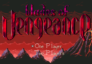 Blades of Vengeance (USA, Europe) Title Screen